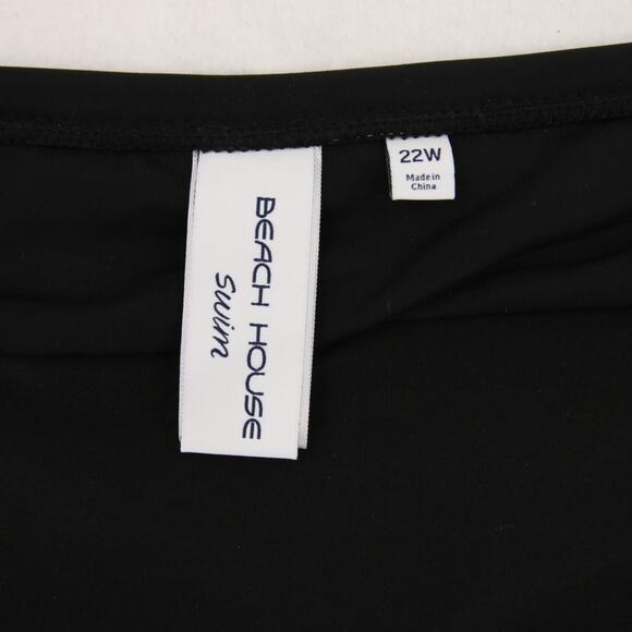 Beach House Swim Board Shorts Black Zipper Pocket Plus Comfort Fit Size 22W NWT - Picture 9 of 16